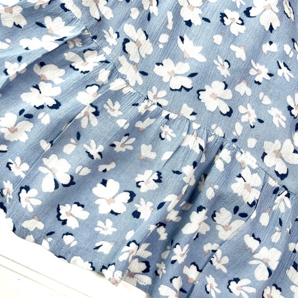 Sim & Sam Periwinkle Ruffle Tank | size XS - Picture 3 of 5